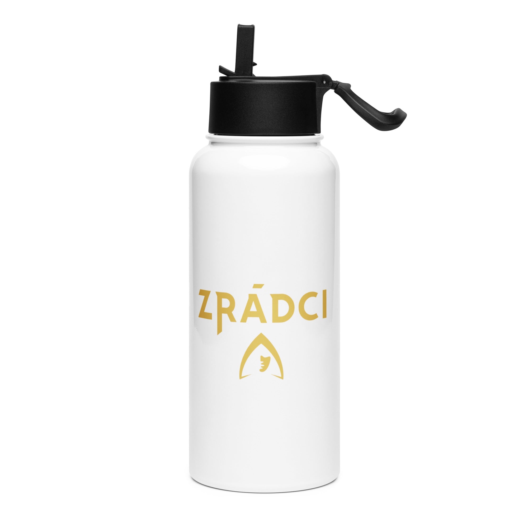 Zrádci Cloak Stainless steel water bottle with a straw lid - Traitors Store